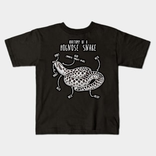 Arctic Hognose Snake Anatomy Kids T-Shirt